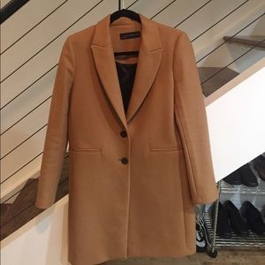 Zara 100% Wool Sand Women’s Trench Coat